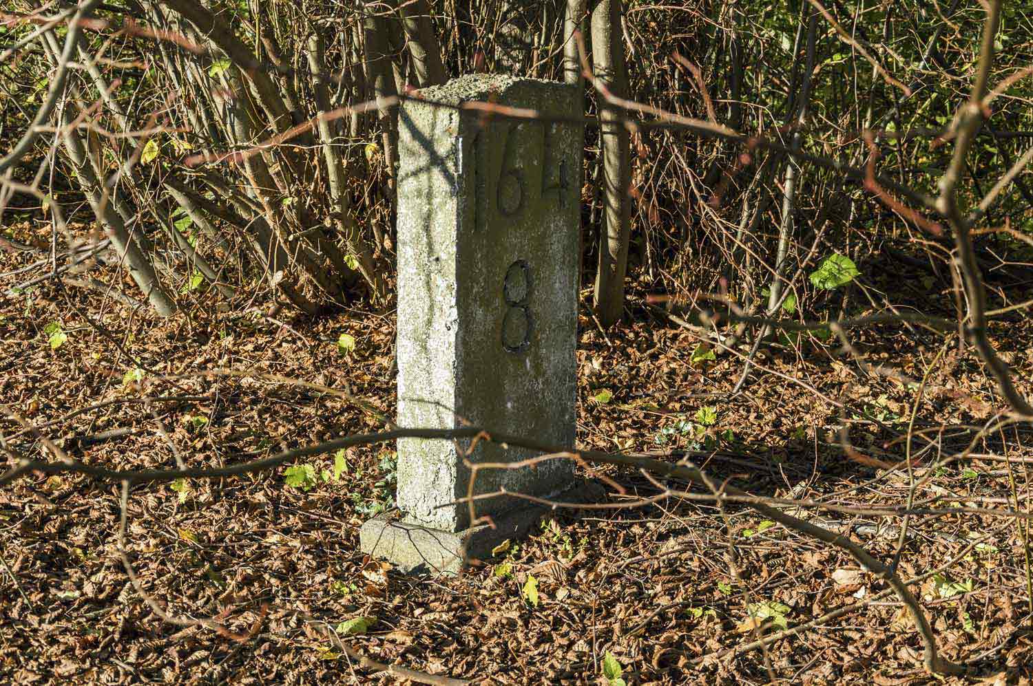 Die hohe Kilometerzahl macht stutzig Kilometerstein in Dömitz