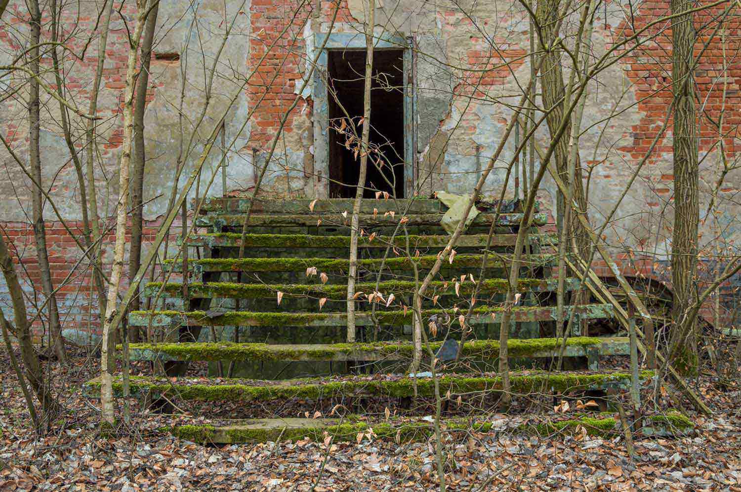 Treppe an der Fliegerschule