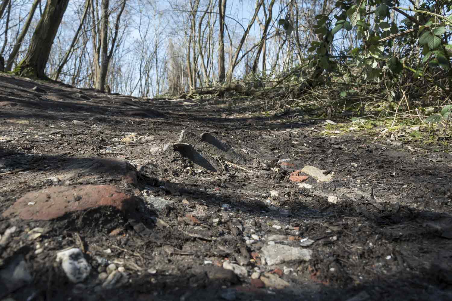 Zum Beitrag 'Berge mitten im flachen Land' Berg aus Trümmerschutt