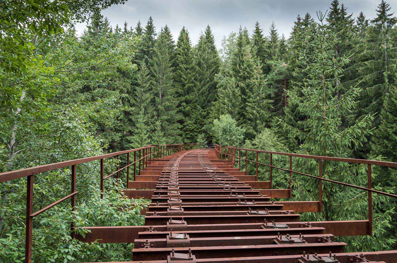 Trasse auf Fuchsbrunnbrücke