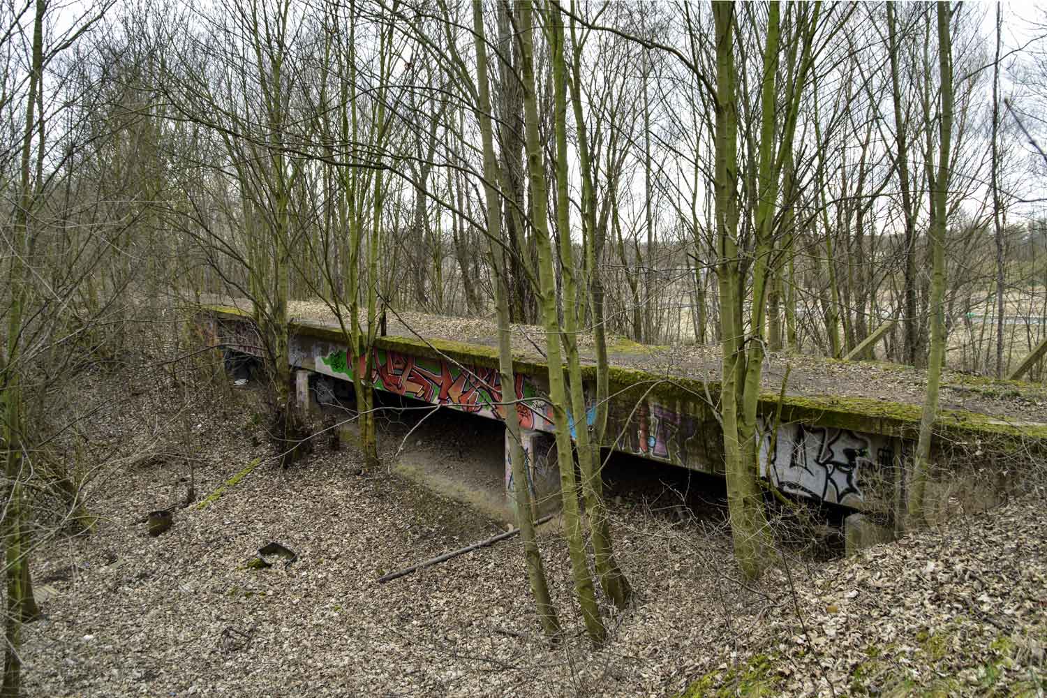 Verladeanlage der Feldbahn an der Plautstraße Ehemalige Verladeanlage