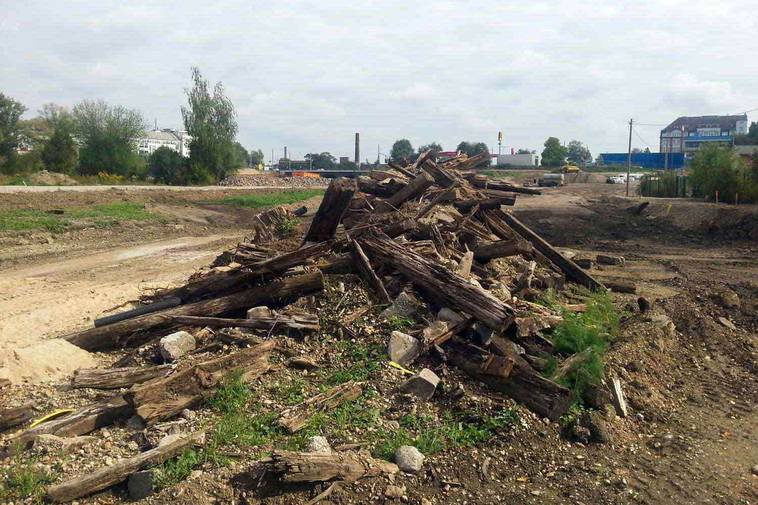 Brachfläche am Hafen