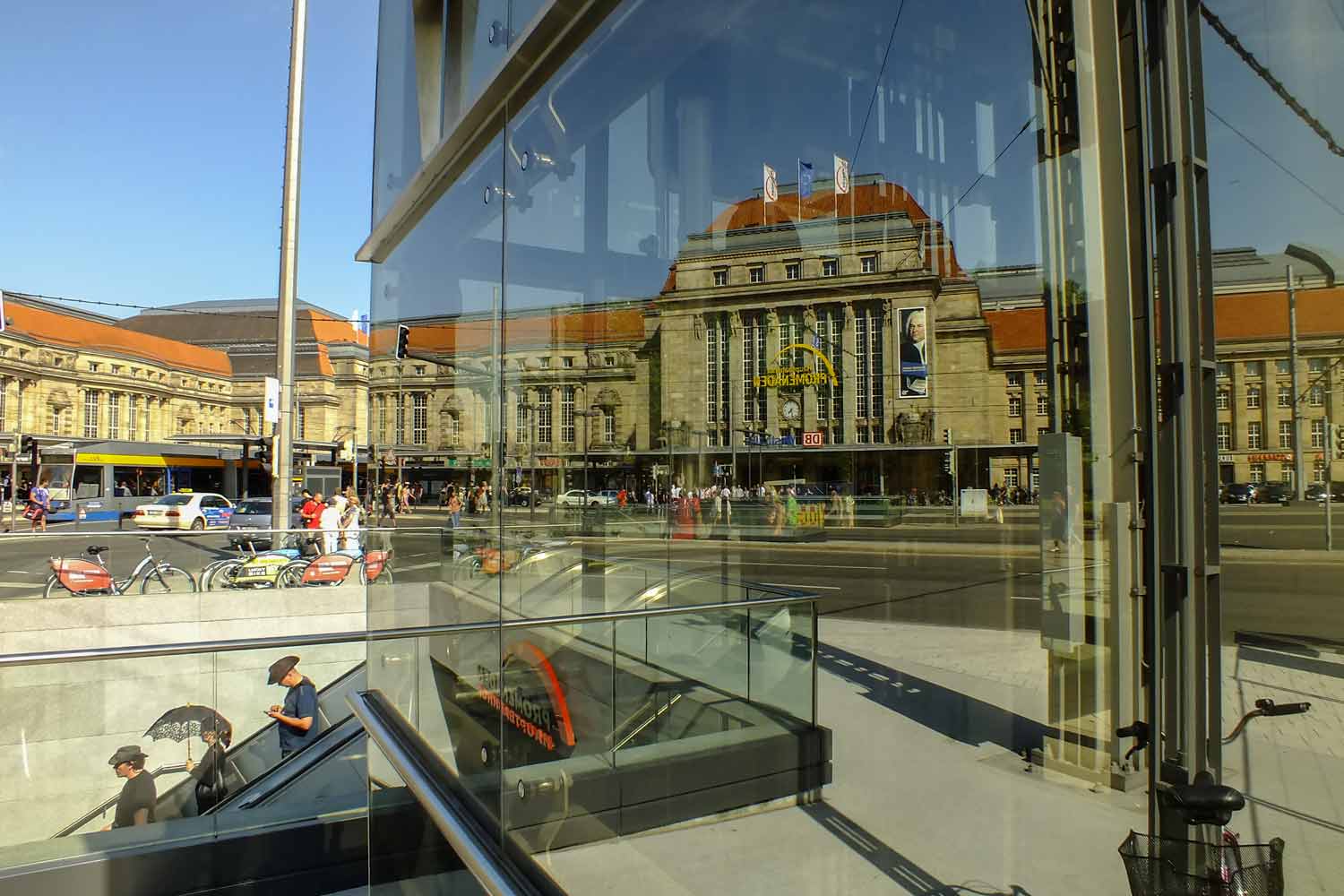 Verkehr am Leipziger Hauptbahnhof