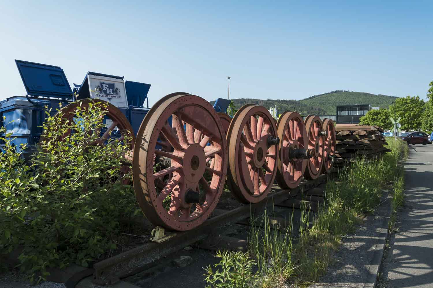 Radsatzgruppe einer Dampflok