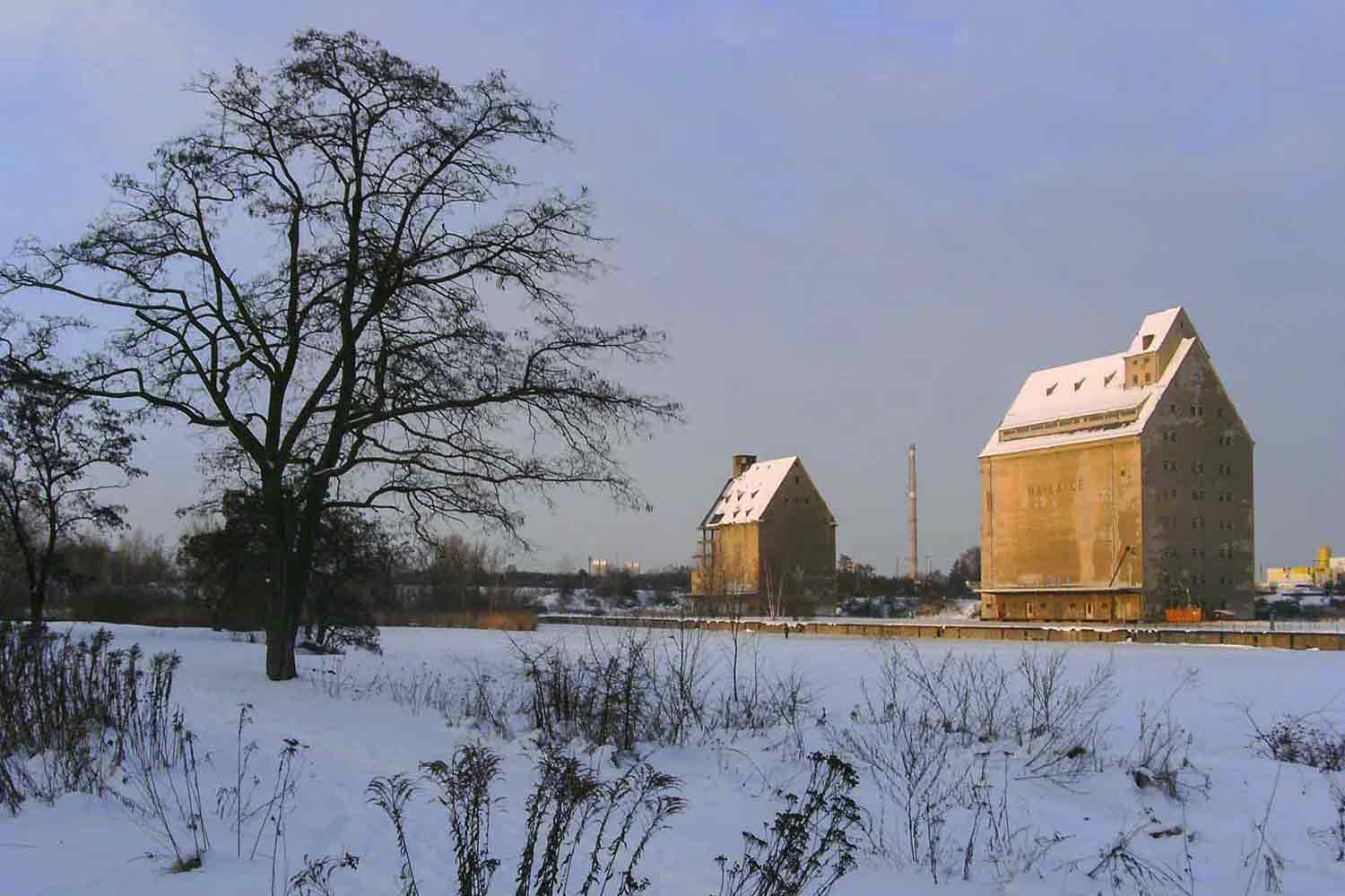 Speicher im Schnee