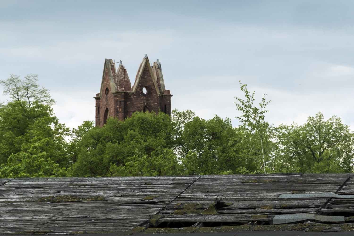 Ruine der Kirche St. Nikolai in Zeitz Ruine Kirchturm