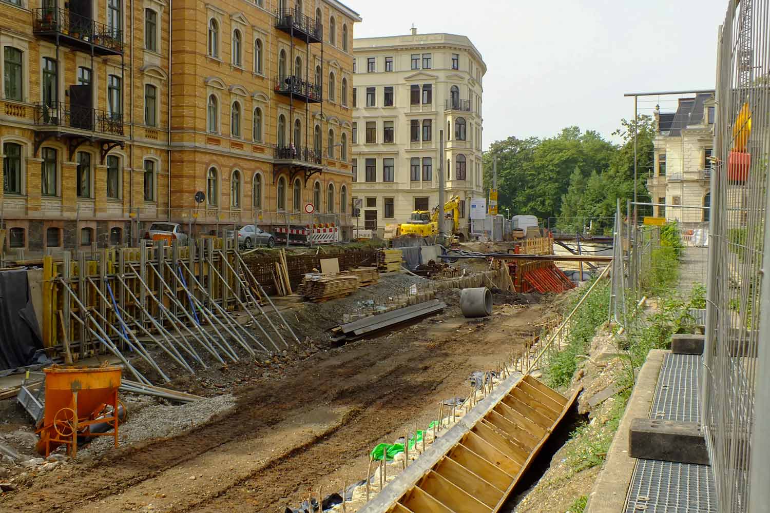 Wiederfreilegung des Leipziger Elstermühlgrabens Elstermühlgraben