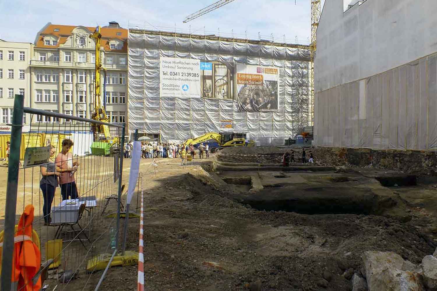 Archäologische Grabungen an der Hainspitze in der Leipziger Innenstadt Rettungsgrabungen
