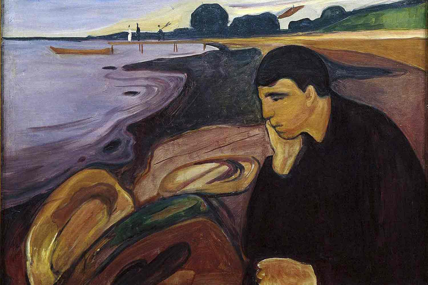 Zum Beitrag 'Melancholie - Dunkel und in Moll' Edward Munch Melancholie