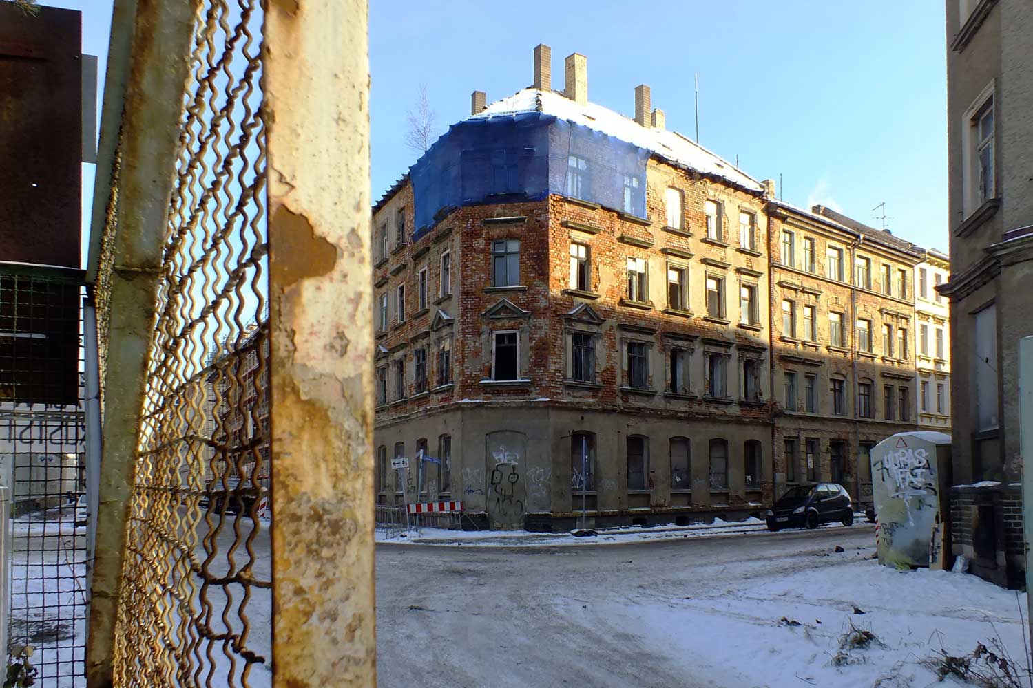 Stillstehende Zeit in der Ruststraße Impression Ruststraße Leipzig