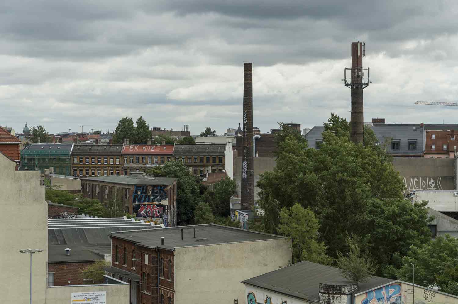 Reste vom alten Plagwitzer Industrierevier Hinterhöfe