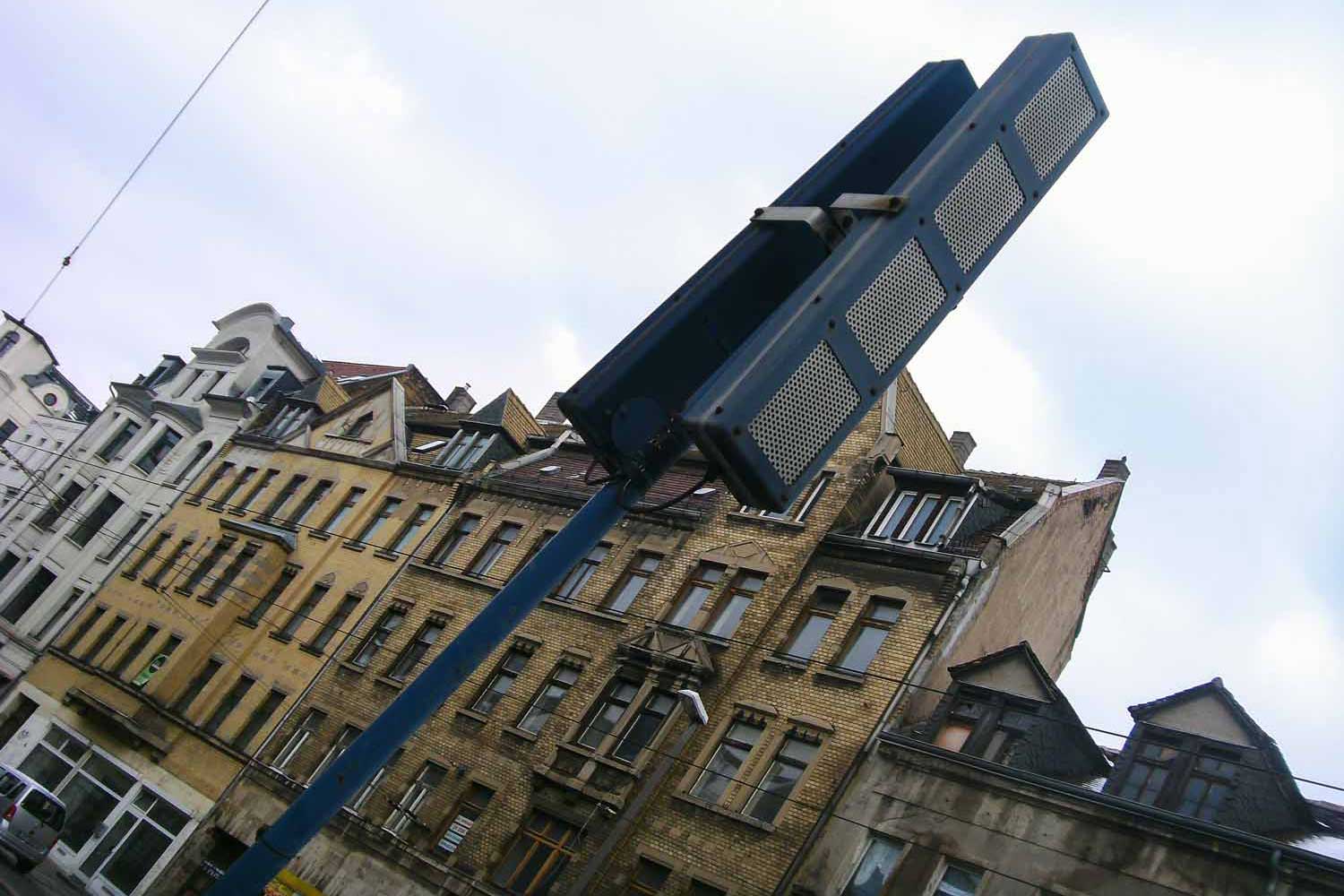 Lautsprecher an einer Straße