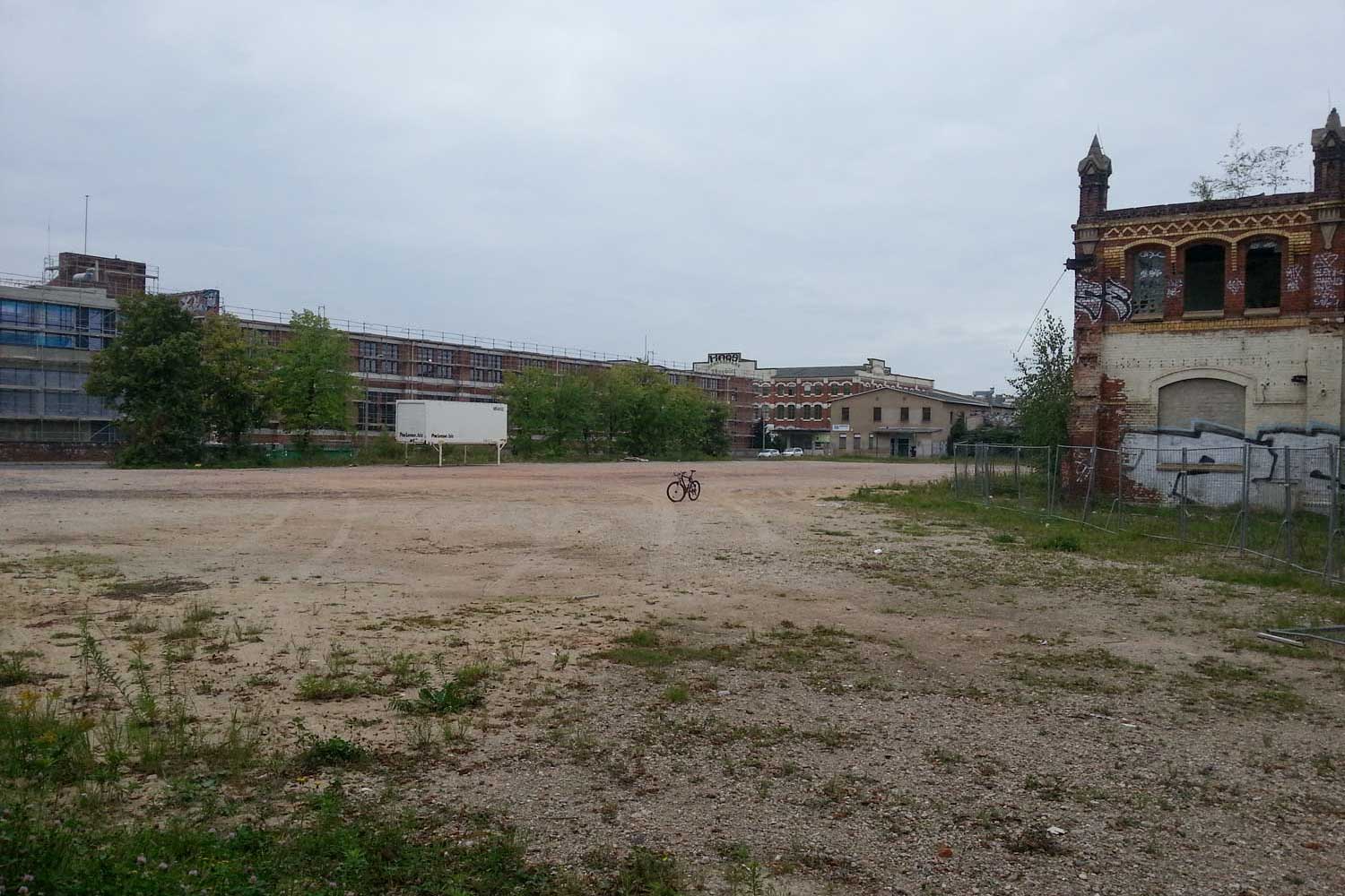 Freifläche im ehemaligen Industrierevier Freifläche Plagwitz