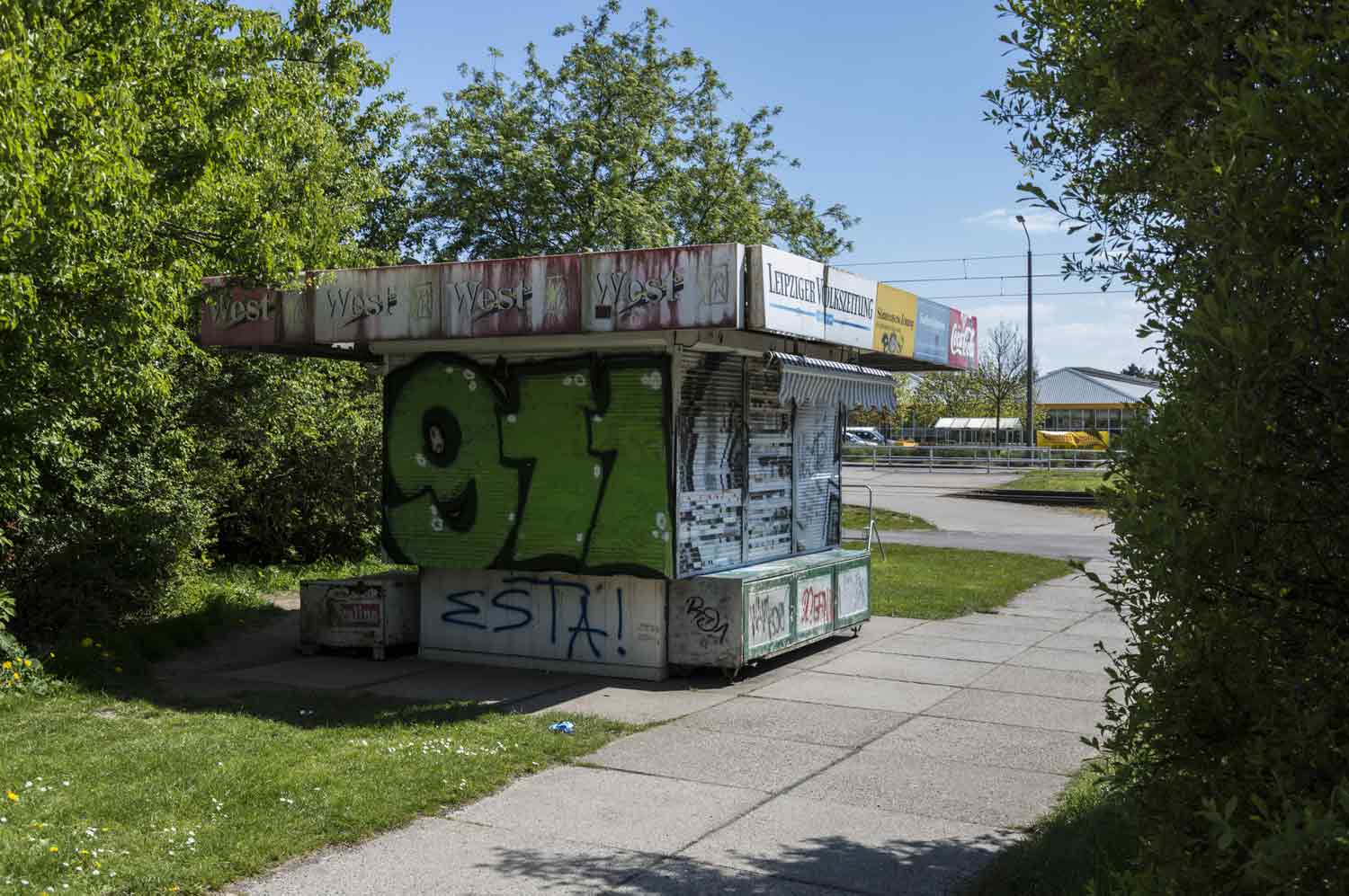 Alter Zeitungskiosk in Leipzig-Grünau Alter Zeitungskiosk