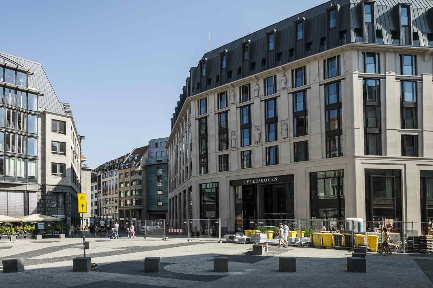 Das Burgplatzloch musste 2019 einem Hotel- und Gewerbekomplex weichen Der Burgplatz ohne Loch